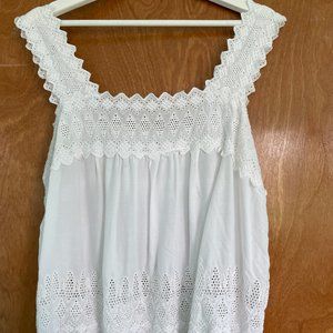 White Tank Top Blouse